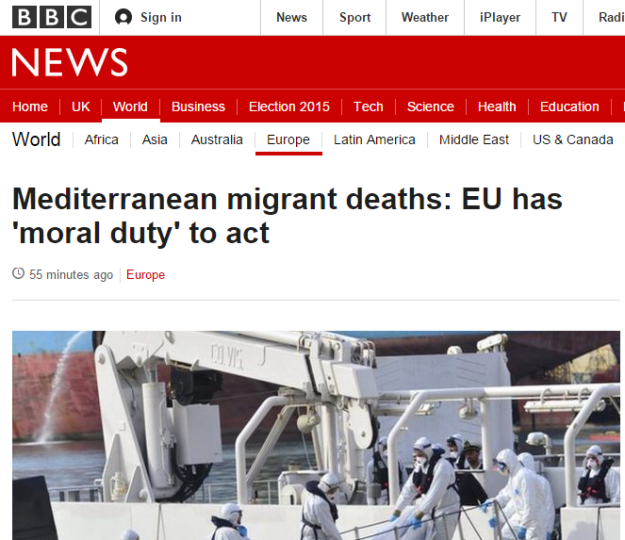 Mediterranean migrant deaths EU has moral duty to act