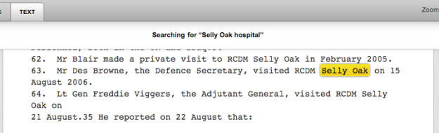 selly oak hospital in context
