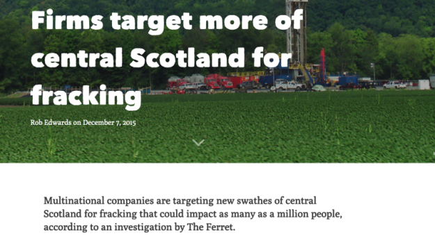 Firms target more of central Scotland for fracking