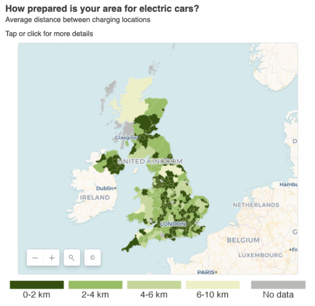 How prepared is your area for electric cars?